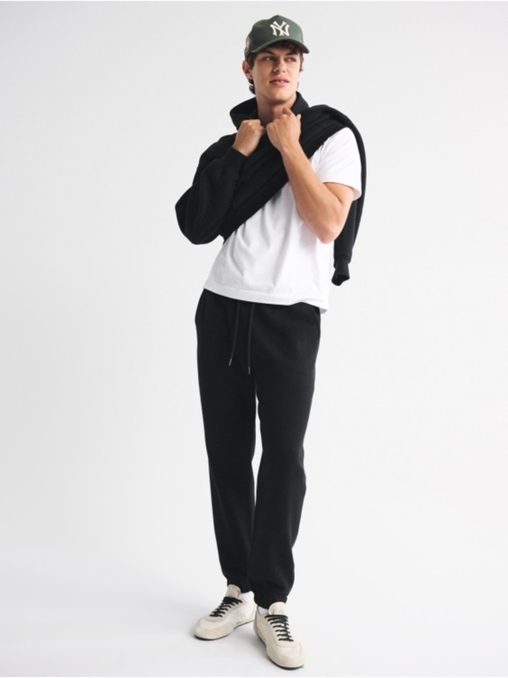 Abercrombie & Fitch Black Drawstring Joggers